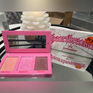 NIB Jeffree Star Heartbreaker Skin Frost Highlighter Palette 3x7g